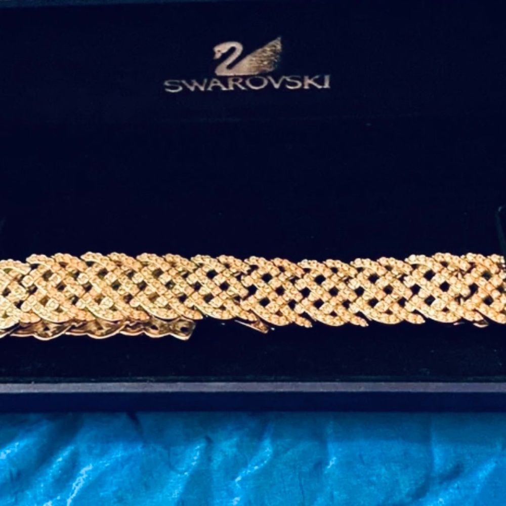 Authentic Swarovski CrissCrossed Weave Diamond Bracelet